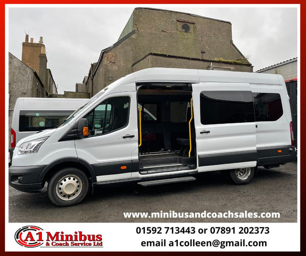 2017 White Ford Transit Wheelchair Accessible Minibus