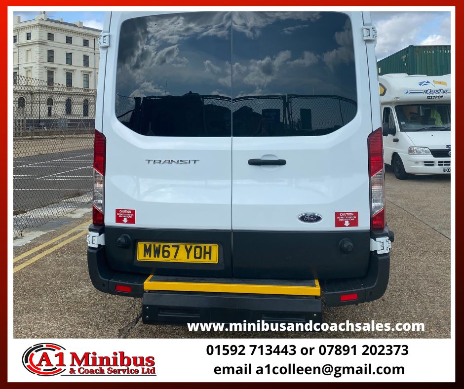 2017 White Ford Transit Wheelchair Accessible Minibus