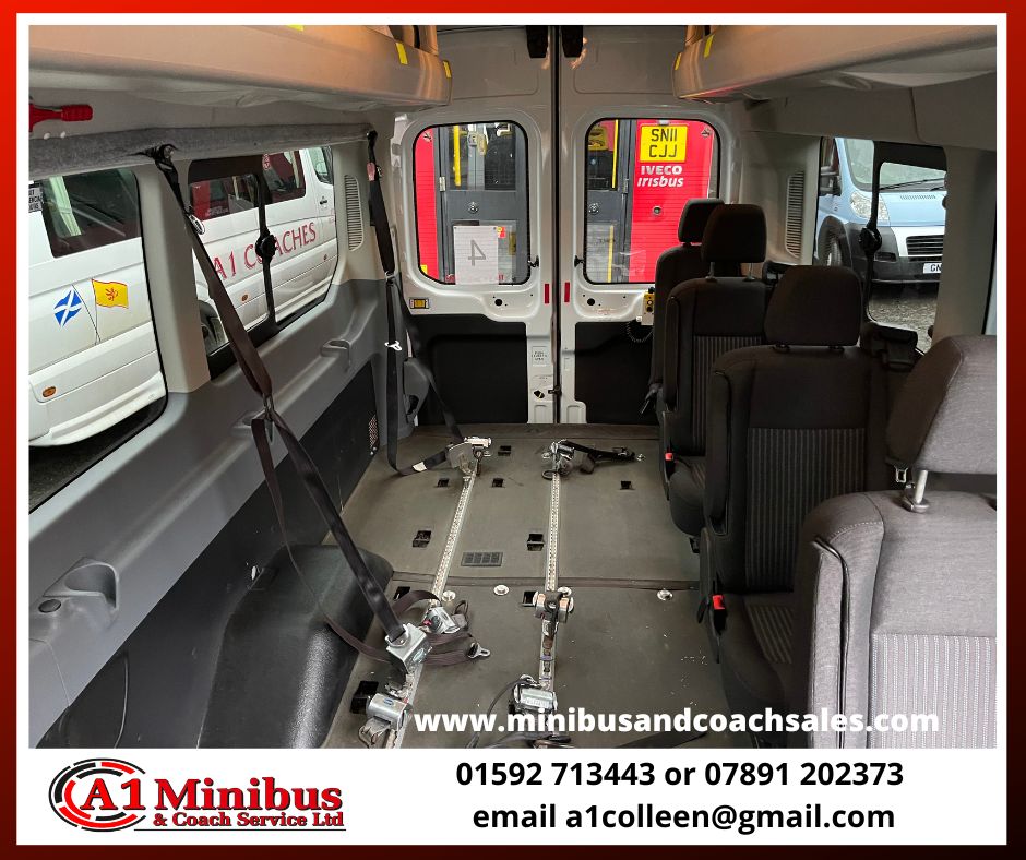 2017 White Ford Transit Wheelchair Accessible Minibus