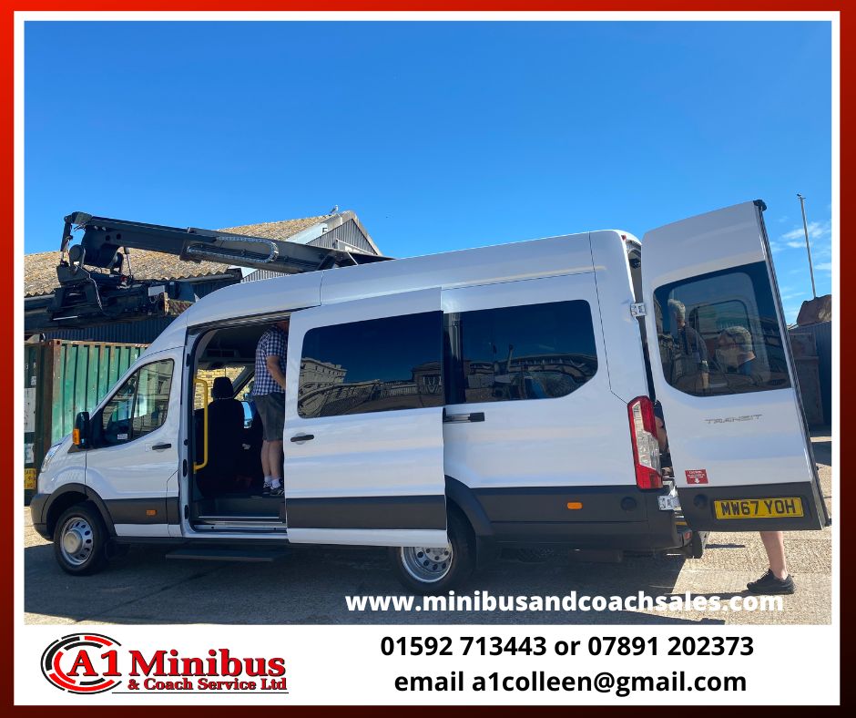 2017 White Ford Transit Wheelchair Accessible Minibus